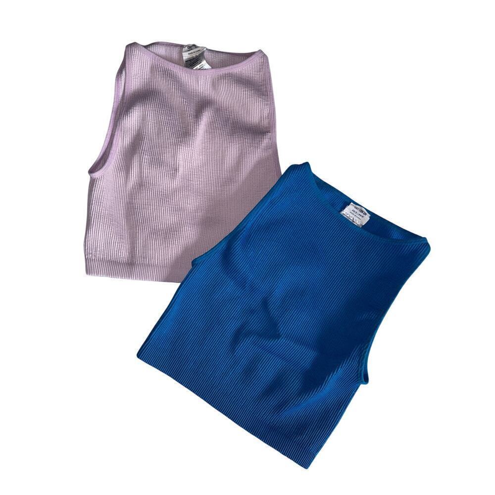 COTTON ON bundle of high neck ribbed tops size xs/s